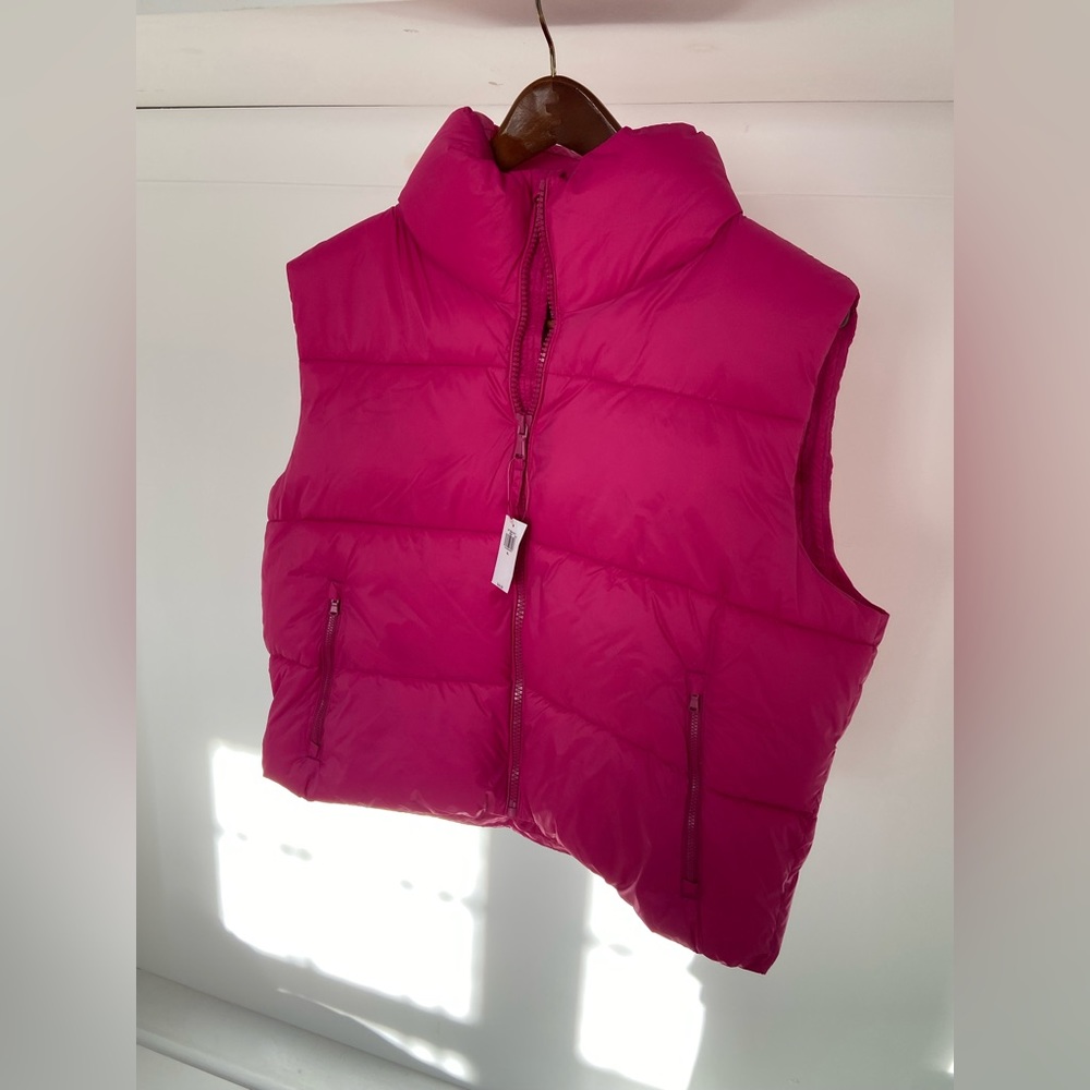 Old Navy Pink Puffer Vest